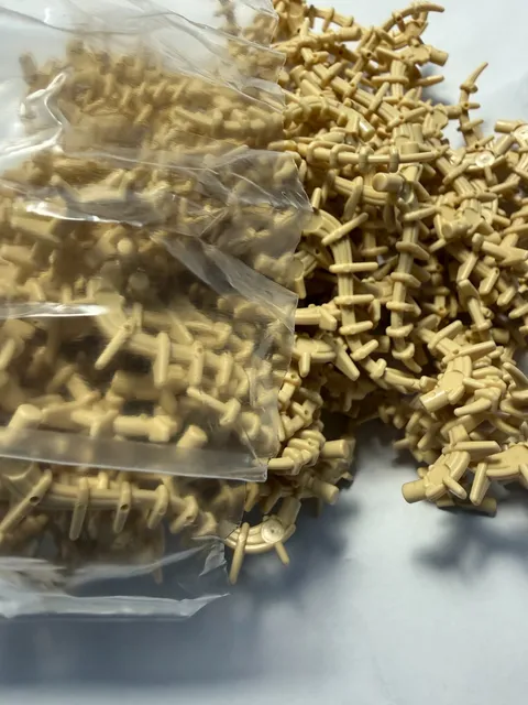 LEGO- NEW-#55236- TAN-SPIKEY APPENDAGE-SEAWEED-PLANT VINE -5 PIECES