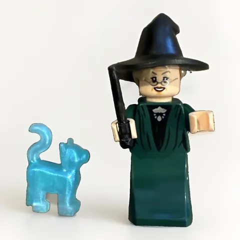 Minerva McGonagall Minifigure LEGO Harry Potter 76460 With Cat Patronus (hp609)