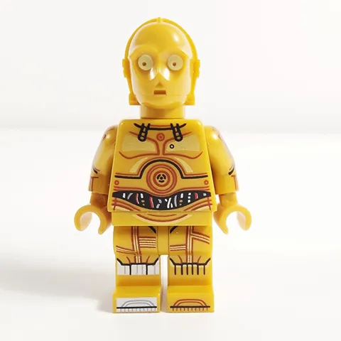 Lego C-3PO Minifigure Star Wars Printed Arms Molded Leg 75398 75341 sw1209