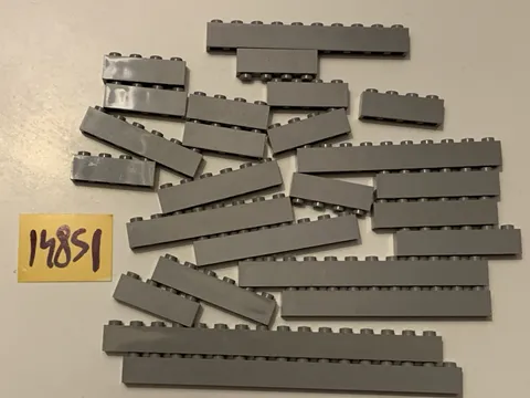 Lego Parts Lot Light Grey Bricks