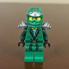 LEGO Green Ninja ZX Minifigure with Silver Shoulder  NJO065 9450 9574