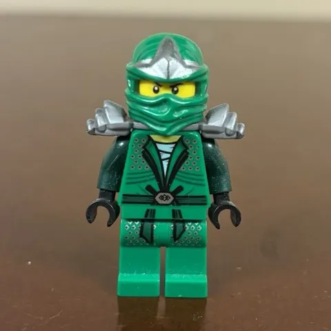 LEGO Green Ninja ZX Minifigure with Silver Shoulder  NJO065 9450 9574