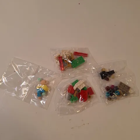 lego pieces 4 Bags Lady In Blue Dress