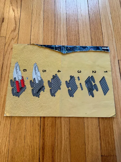 Lego Space Galactic Mediator (6984) Instruction Booklet Only Incomplete