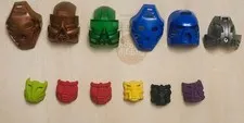 Lego Bionicle Krana and Kanohi Mask Bundle Lot Bulk Vintage 2001 - 2004 