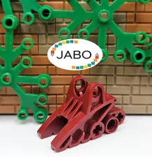 (S17 / 8 / 25) LEGO Bionicle 41668 Foot Foot 2 x 3 x 5 Dark Red