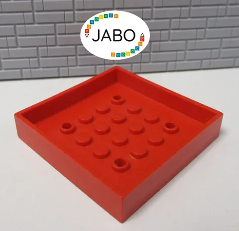 (E5/15) LEGO Fabuland 4452 Container Box 6x6 Red 3641 3670
