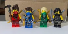 Lego Ninjago Lot of 4 LEGACY REBOOTED minifigs KAI, Jay, LLOYD, Cole