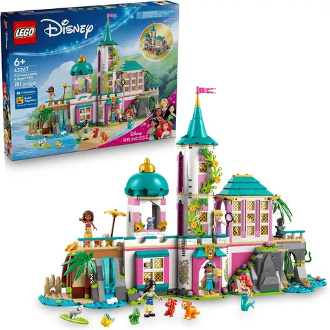 LEGO Disney Princess Castle & Royal Pets Kids Toy Building Set 43267