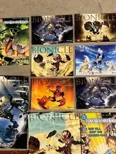 Lot of 5 LEGO BIONICLE Toa Mata Mini Posters, Manuals, Magazine