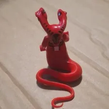LEGO Red Snake Minifigure Figure with Snake Tail Body Plastic Minifigure