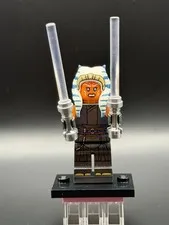 LEGO STARWARS Ahsoka Tano (Adult) - Pearl Dark Gray Robe, Printed Arms Sw1300