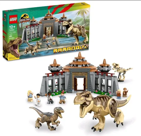 LEGO Jurassic World Visitor Center: T. rex & Raptor Attack 76961 – New Sealed