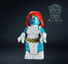 LEGO Marvel Comics Mr J Brick Custom Marvel X-Men Mystique Pad Minifigure NEW
