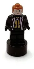 Lego New Fred George Weasley Statuette Trophy Bright Light Orange Vest Minifig
