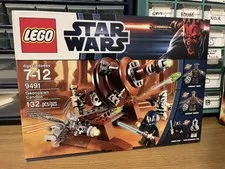 Star Wars Lego 9491 Geonosian Cannon 2012 Retired With mini figures & manual/box