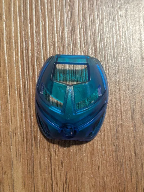 Lego Bionicle Mask Part 32567  Ruru Turaga Translucent Blue 