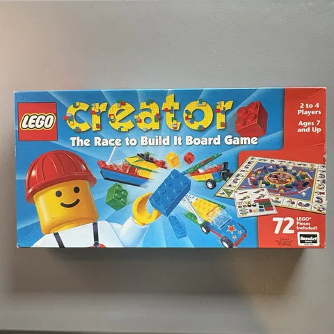 1999 LEGO Creator The Race to Build It Board Game - RoseArt - 100% Complete!