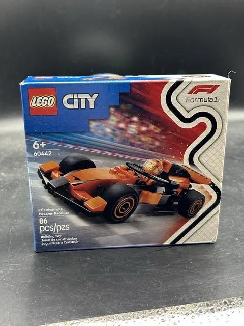 LEGO City F1 Driver with McLaren Race Car Model Racing Playset 60442 (CBMH)