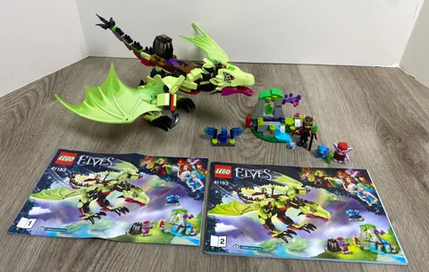 Lego Elves The Goblin King’s Evil Dragon (41183) 100% Complete w/ instructions