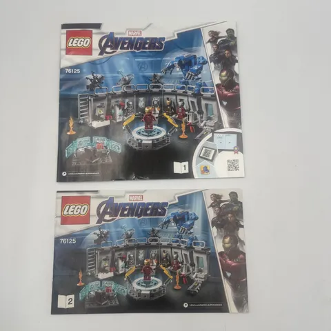 Lego Marvel Avengers 76125 Instruction Manual Booklet Only