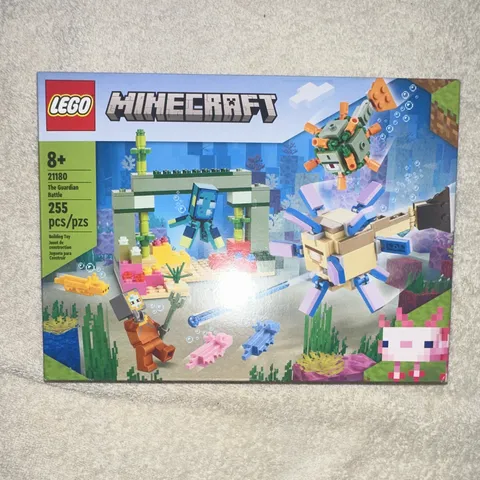 LEGO Minecraft The Guardian Battle 21180 Complete Set 255 pcs 8+ Box