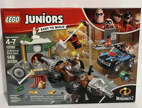 Lego JUNIORS 10760 Incredibles UNDERMINER BANK HEIST Elastigirl Mr new Sealed