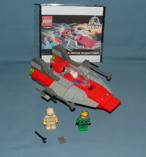 STAR WARS, A-WING FIGHTER SET NO. 7134 - LEGO - 2000 - USED