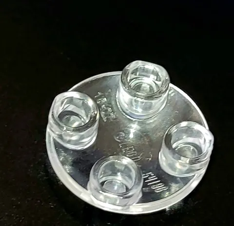 LEGO PART 2654 TRANS-CLEAR Plate Round 2 x 2 w/ Rounded Bottom (Boat Stud) ⇢1pc