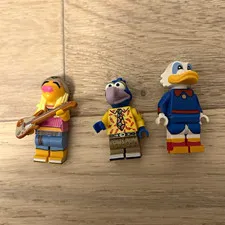 LEGO Minifigures The Muppets Gonzo Duck Janice Minifigure Lot of 3