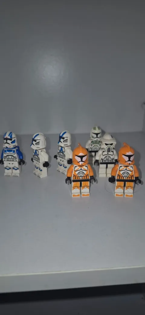 LEGO Star Wars Clone Trooper Minifigure Lot - 6 Figures Plastic Age 5+