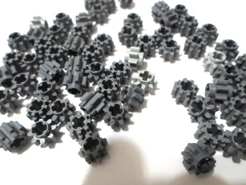 LEGO® 3647 Technic, Gear 8 Tooth DARK BLUISH GRAY Quantity of 65 PIECES
