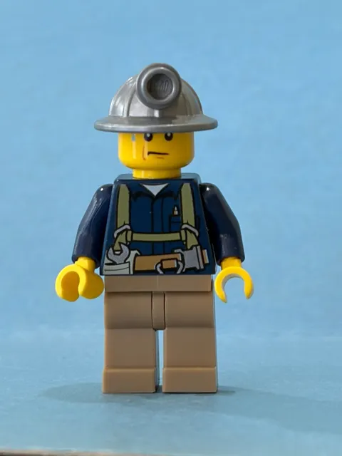 LEGO City Construction Minifig cty0311 - Miner - Light Scratches/No Cracks