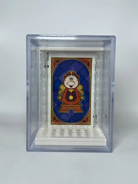 Collectible Force Pack Minifig Display Case For Lego Disney Cogsworth