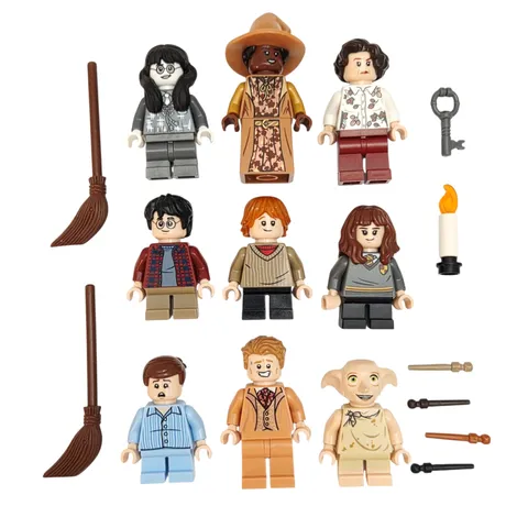 Lego Harry Potter Minifigure Lot 9 Wizarding World Figures Dobby Myrtle Sinistra
