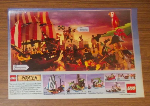 Rare Advertising Lego Pirates 6285 Pirate Brigantine 6276 Castle 6274 Cog 1990