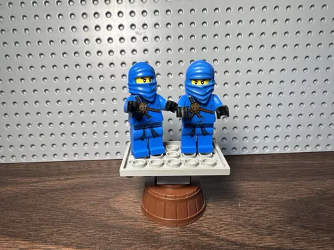 LEGO NINJAGO Blue Ninja Minifigure Lot of 2 Jay minifigures
