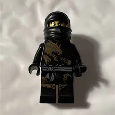 LEGO NINJAGO dx Cole Black Ninja Minifigure w/ Helmet Hood, NJO0128 5002144