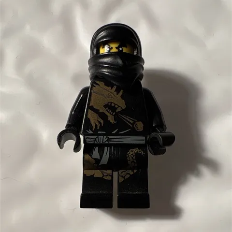 LEGO NINJAGO dx Cole Black Ninja Minifigure w/ Helmet Hood, NJO0128 5002144