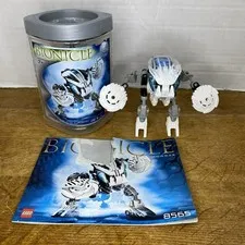 LEGO Bionicle 8565 Kohrak Complete Canister Manual White Bohrok 2002