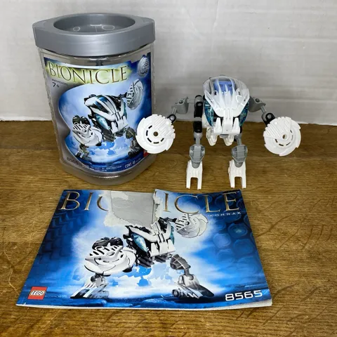 LEGO Bionicle 8565 Kohrak Complete Canister Manual White Bohrok 2002