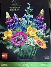 LEGO Wildflower Bouquet 10313 Icons Botanical Collection 939 Pieces COMPLETE Set