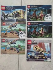 Lego Random Lot Harry Potter, Jurassic World, Fantastic Beasts INSTRUCTIONS ONLY