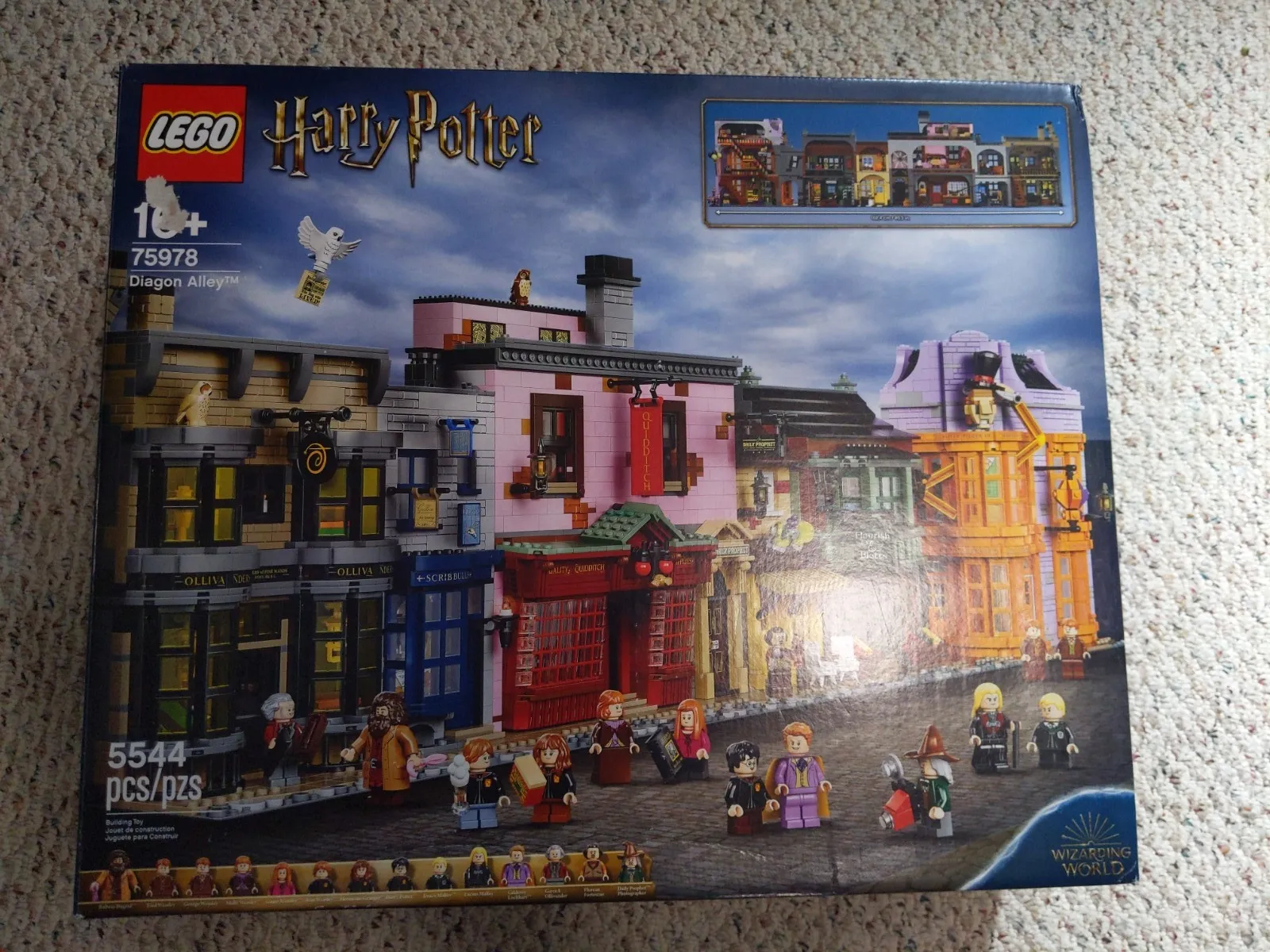 LEGO Harry Potter: Diagon Alley (75978), used, with box and instructions