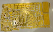 Vintage 70s 80s Bulk Lot Yellow Lego Bricks Shell Service Station Space 