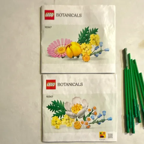 LEGO Botanicals 10347 Bulk Parts Lot w/ Instructions Multicolor Plastic