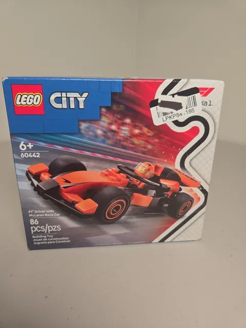 LEGO City F1 Driver with McLaren Race Car Model Racing Playset 60442