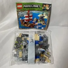 LEGO Minecraft 21152 The Pirate Ship SEALED Bag 3 Blocks and Instruction Booklet