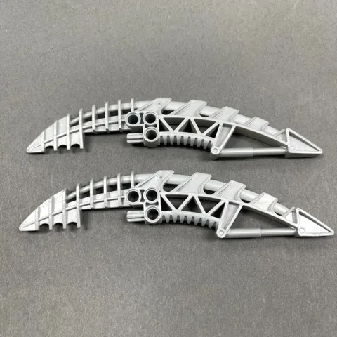 Lego 47337 Weapon Vahki Staff Silver Gray Replacement Parts Pieces Lot of 2