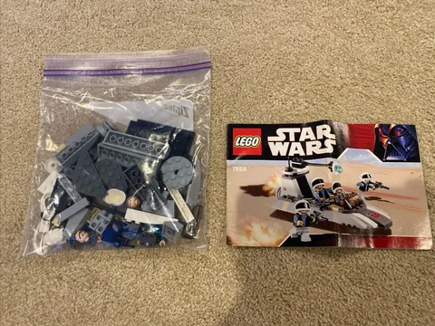 LEGO Star Wars 7668 Rebel Scout Speeder Set Complete with Instructions NO BOX